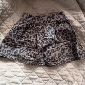 Vintage Girls Sonoma Gray Leopard Print Skort